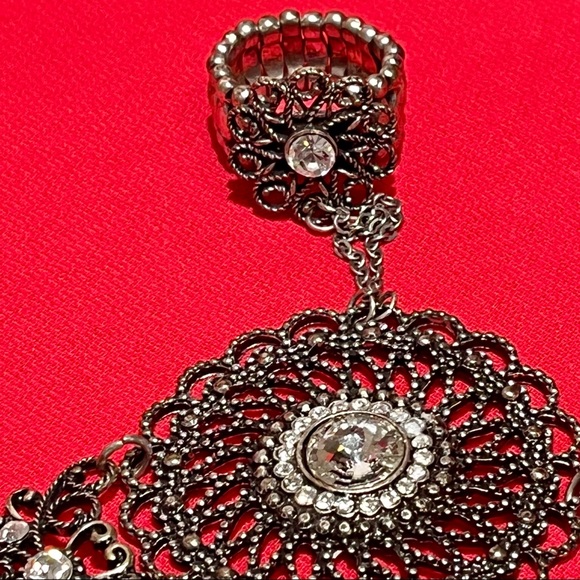 Vintage VCLM Chain Ring Bracelet Mandala - Picture 10 of 15